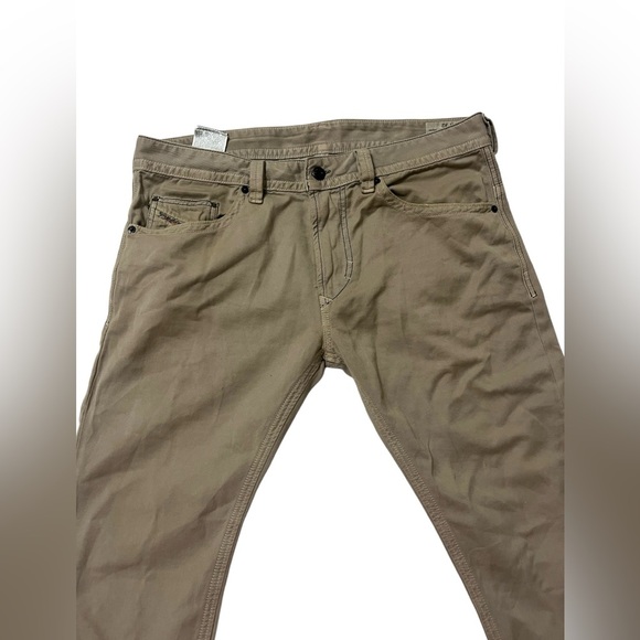 Diesel Thavar Slim Skinny Jeans Mens 32 Tan Straight - Picture 2 of 10